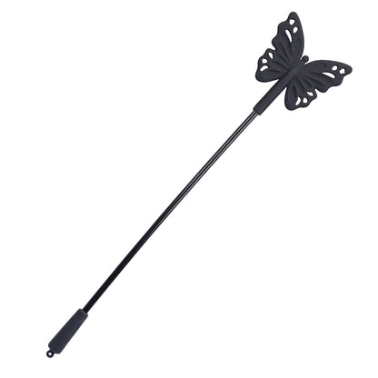Black Butterfly Cutout Silicone Crop