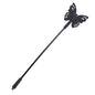 Black Butterfly Cutout Silicone Crop