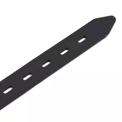 Detailed close-up of the black dual-mode phallic ball gag components