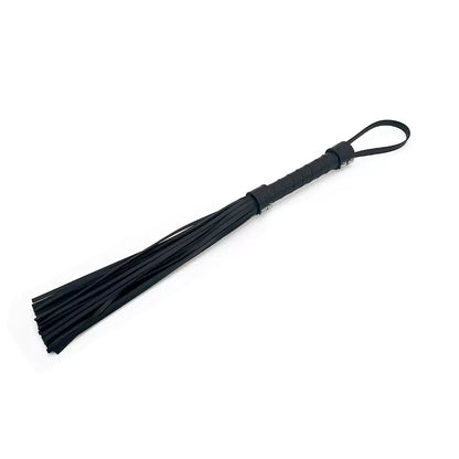 Black BDSM spanking flogger full view