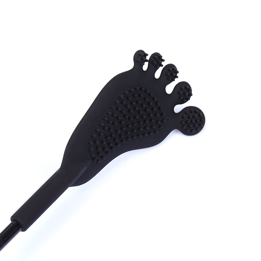 Black Foot-Shaped Silicone Crop
