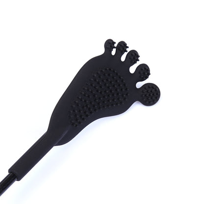 Black Foot-Shaped Silicone Crop