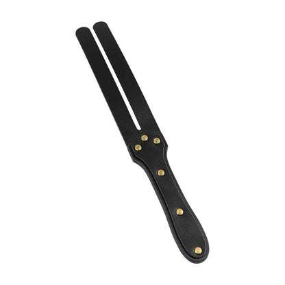 alternate full view of split-tip leather paddle