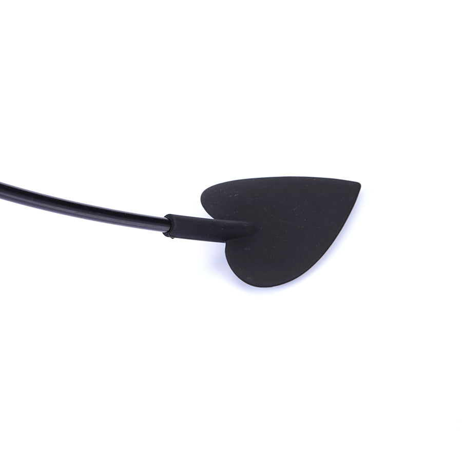 Black Heart-Shaped Silicone Crop