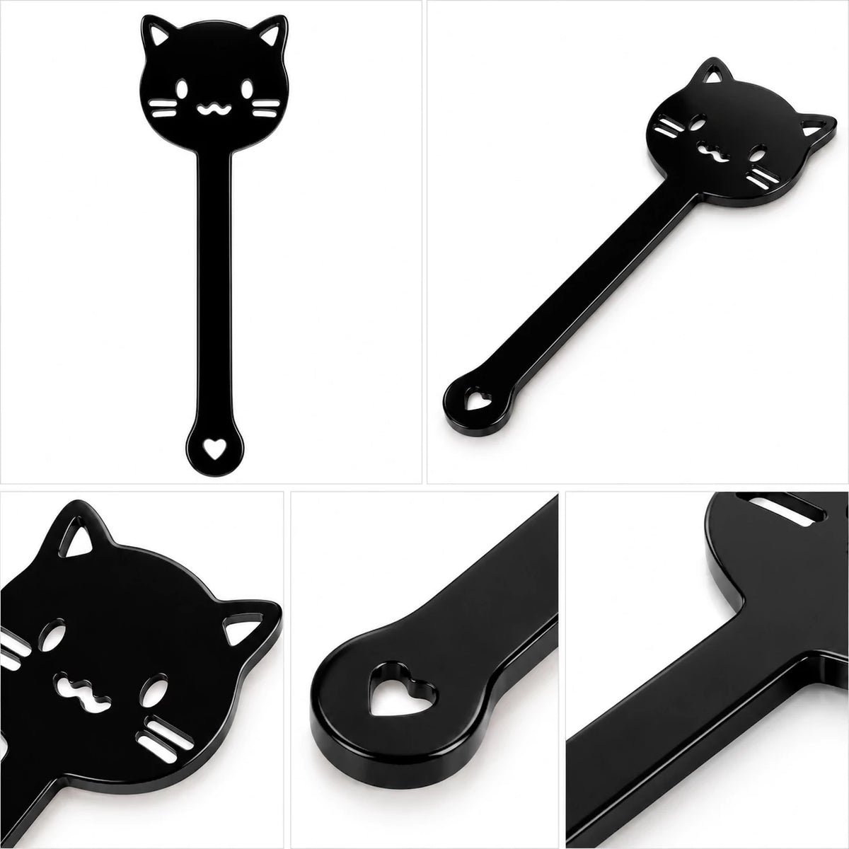 Black Hollow Cat Acrylic Paddle