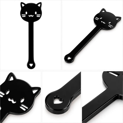 Black Hollow Cat Acrylic Paddle