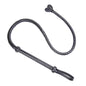 Black long whip with heart tip display