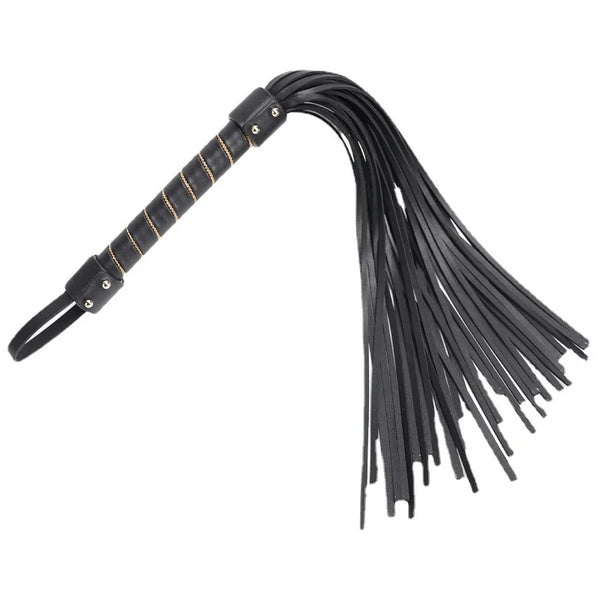 Multicolor Leather BDSM Flogger — Braided Falls