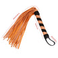 Black & Orange Mini Faux Leather Flogger