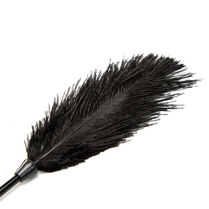 Black Ostrich Feather Tickler