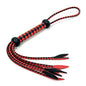 Black & Red Braided Nine-Tail Flogger