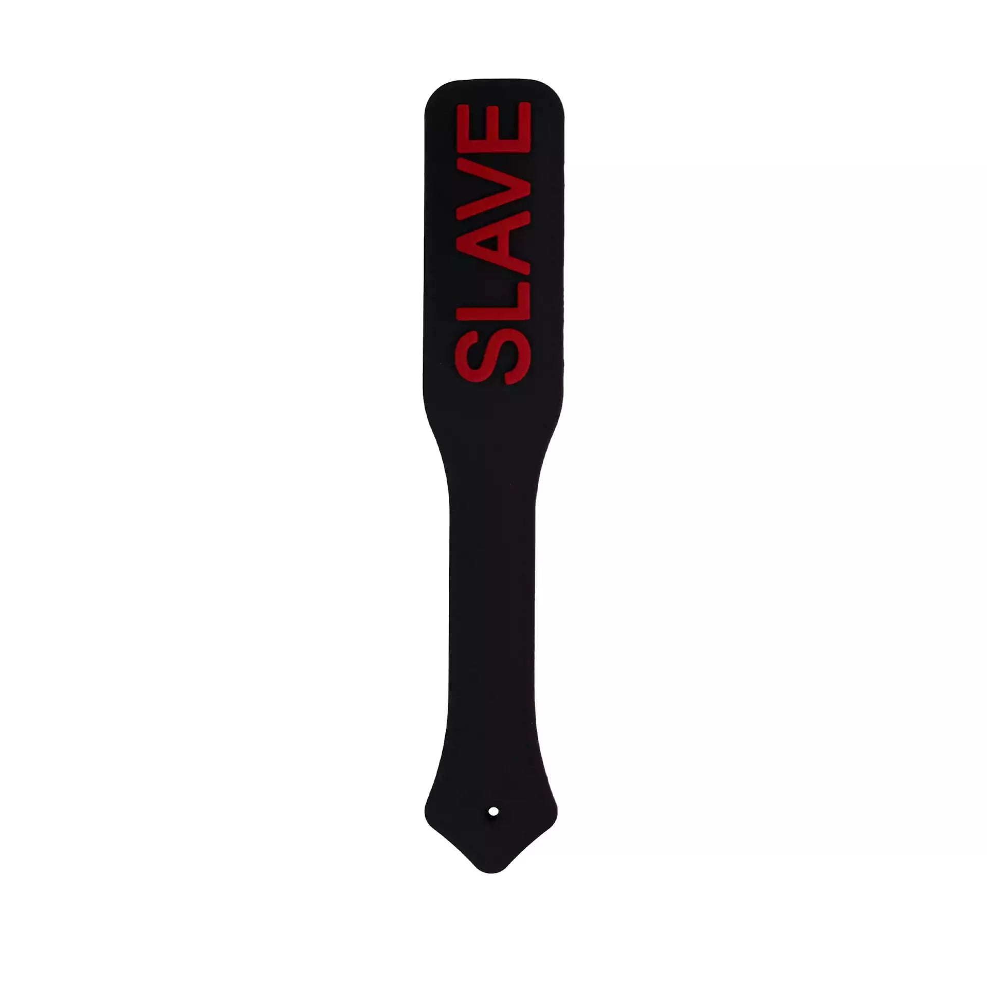 black silicone spanking board SLAVE text