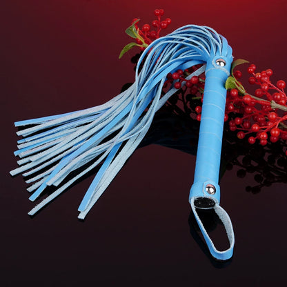 Mini Faux Leather Flogger in Blue or Green