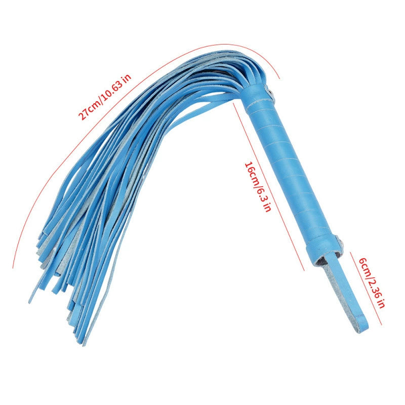 Mini Faux Leather Flogger in Blue or Green