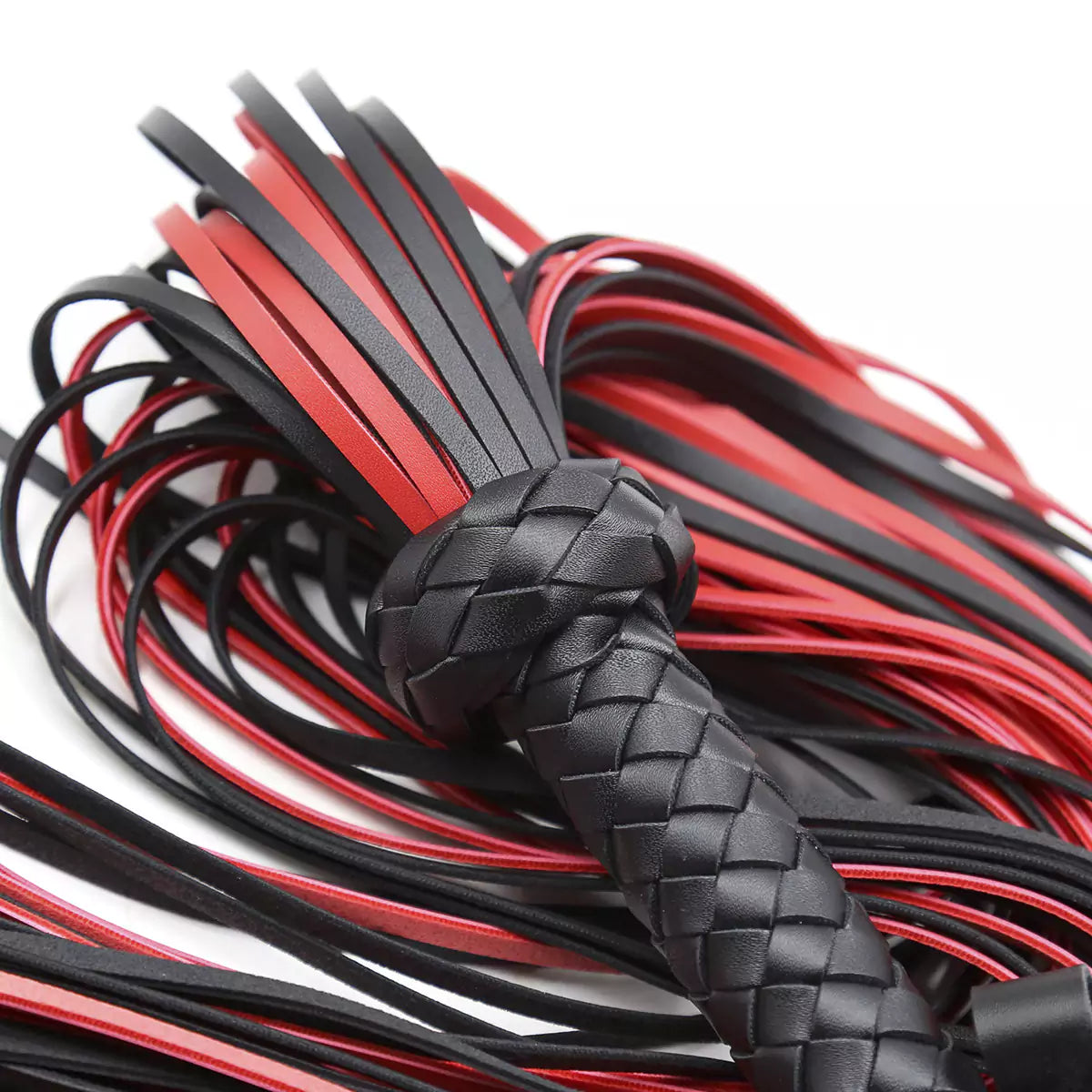 Close-up of braided anti-slip handle texture