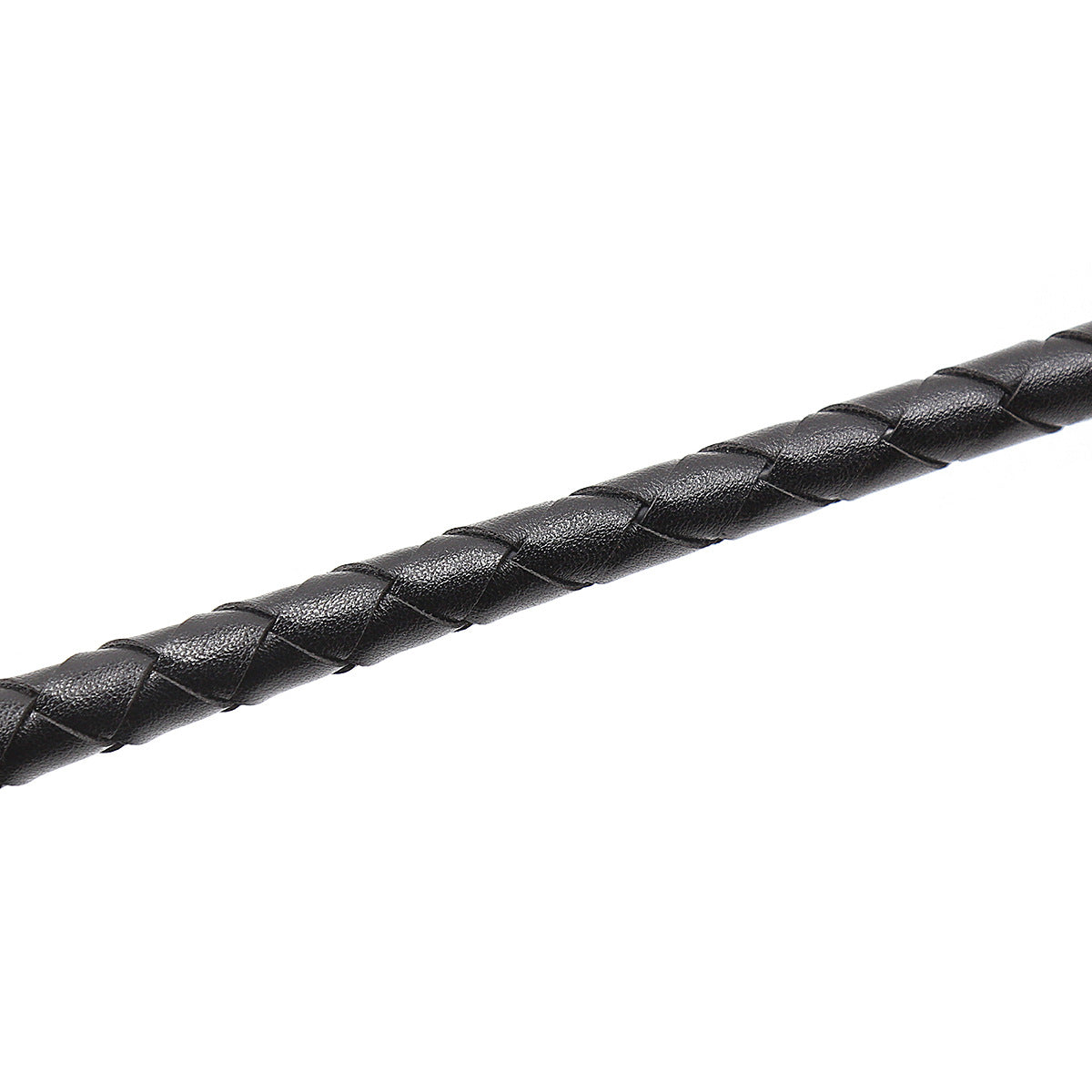 Braided synthetic shaft detail on Demon Fork Riding Crop