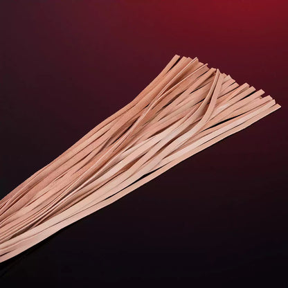 Brown Faux Leather Flogger with Black & Brown Handle