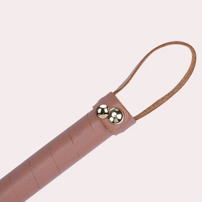 Brown Faux Leather Flogger with Long Tails