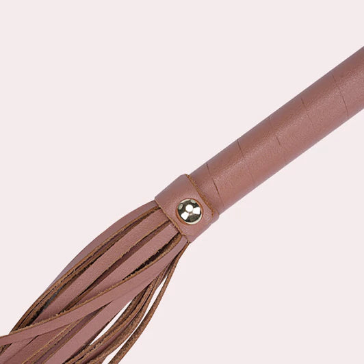 Brown Faux Leather Flogger with Long Tails