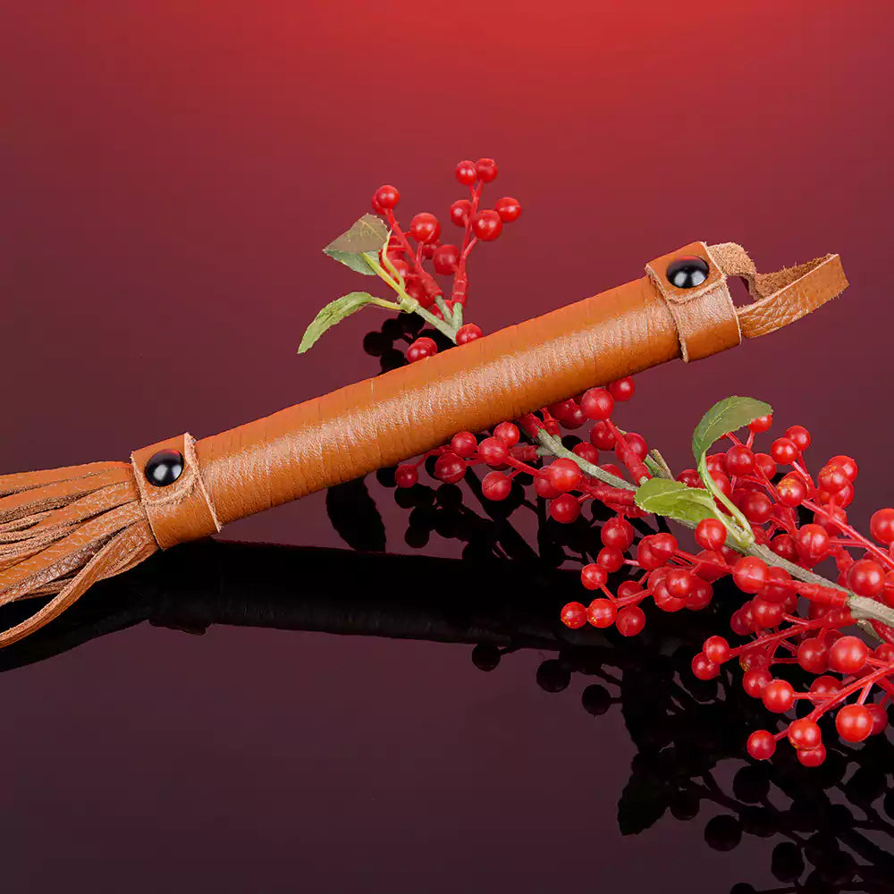 Brown Mini Faux Leather Flogger