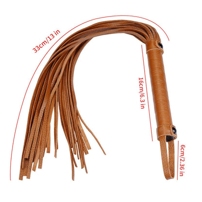 Brown Mini Faux Leather Flogger