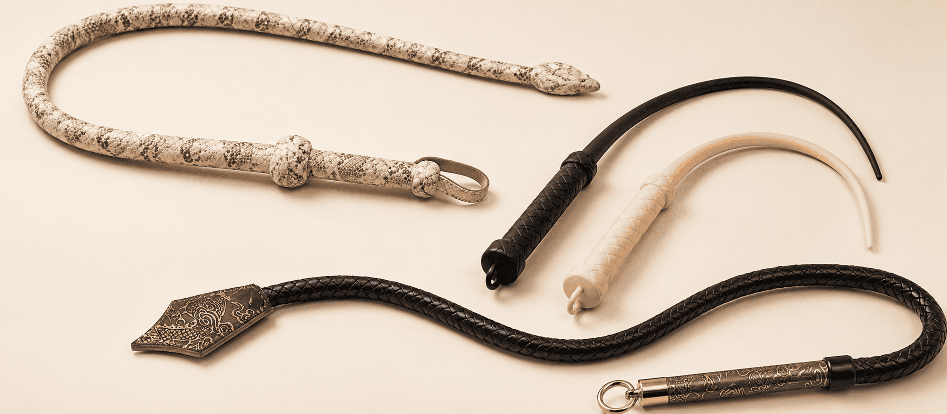 Bullwhips with sharp crack, long reach, and precise handling control.
