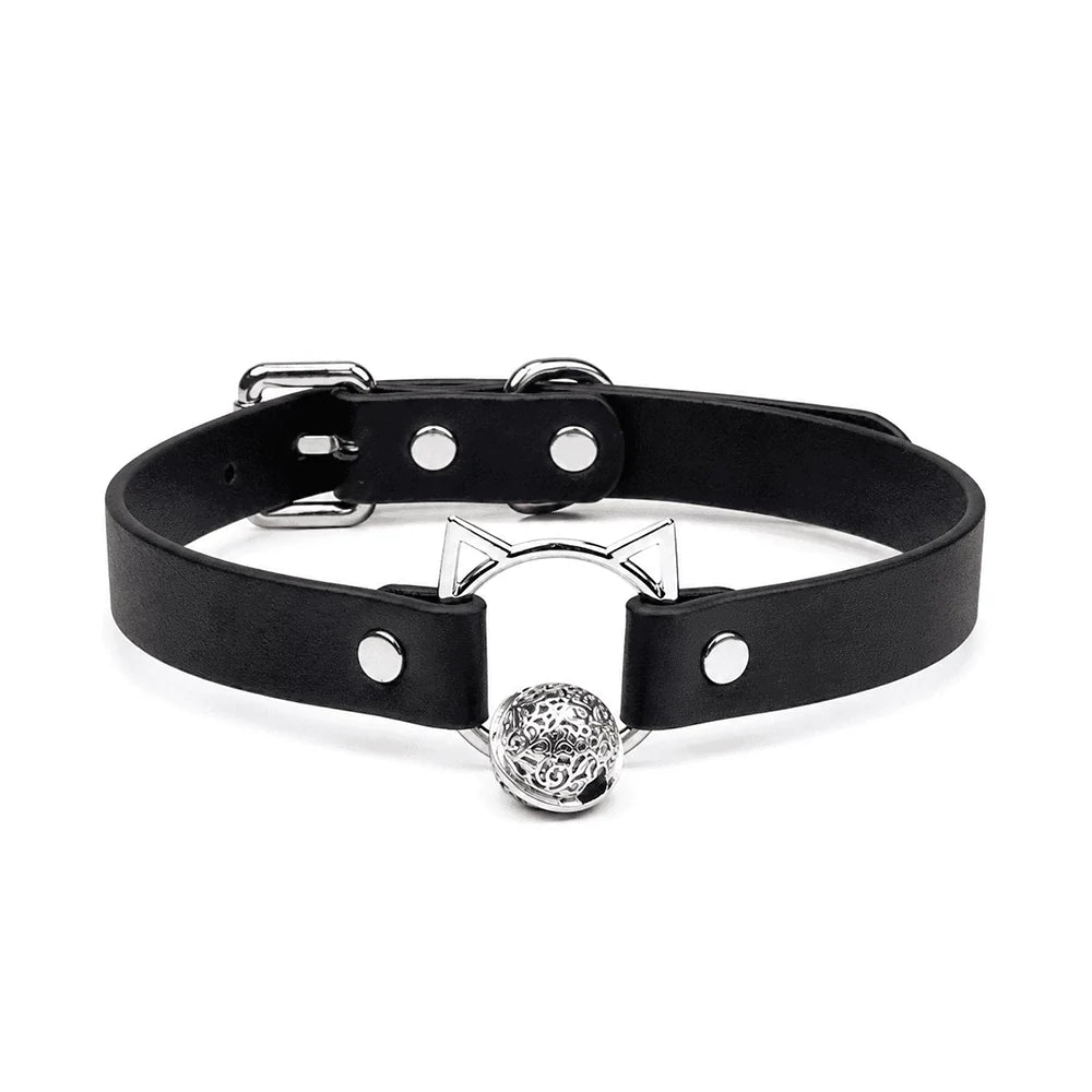 Collar de campana para gato con correa larga