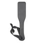 Front view of slim faux leather discipline paddle