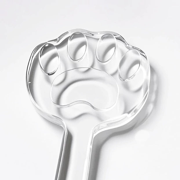 Clear Extra-Thick Acrylic Cat Paw Paddle
