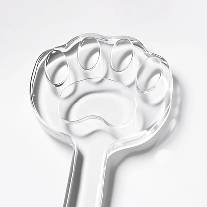 Clear Extra-Thick Acrylic Cat Paw Paddle