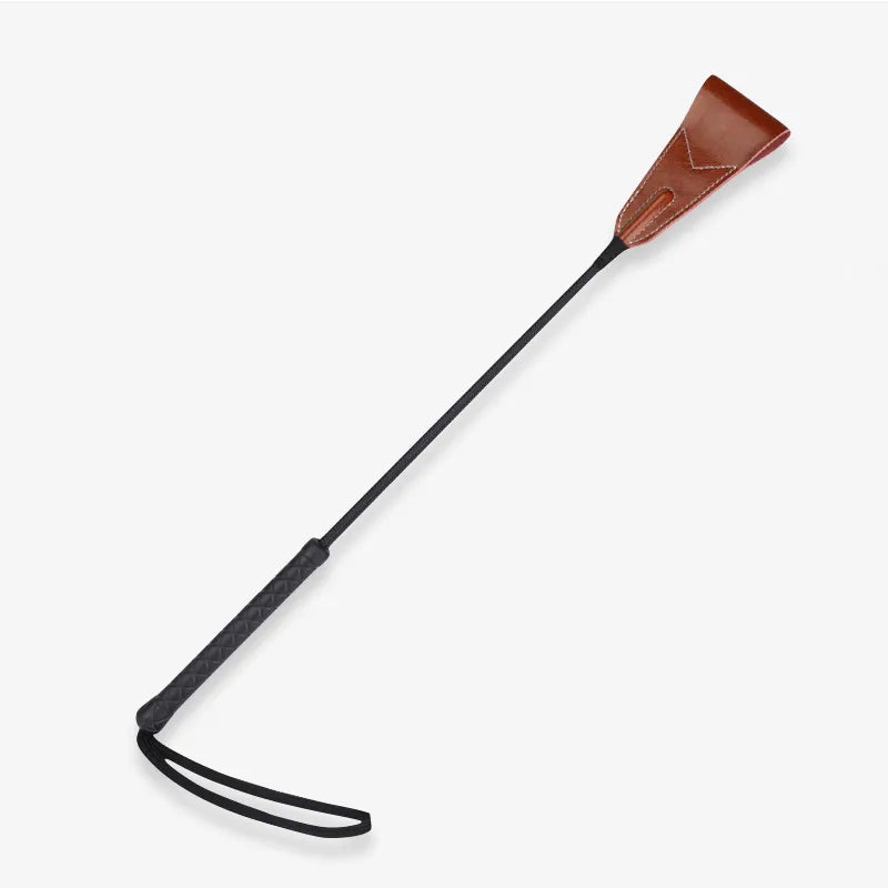 Handcrafted Triangle-Head Riding Crop genuine leather