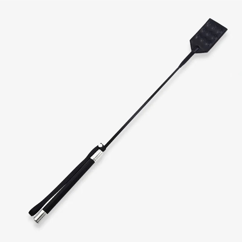 Double-Sided Riding Crop full view with smooth and studded surfaces