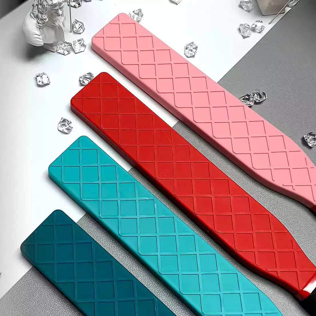 Double-Sided Grid Silicone Ruler Paddle