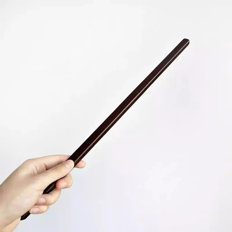 Ebony square discipline rod 40x0.47in full view showing natural ebony grain