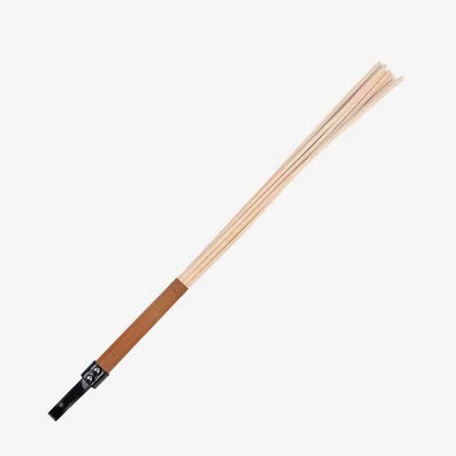 Eight-rod rattan discipline cane brown handle full view 23.6 inches