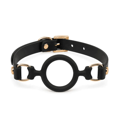 Horusauge-Ringknebel — Offener Silikonring 4 cm Schwarz oder Rot mit symbolischem Horusauge-Design
