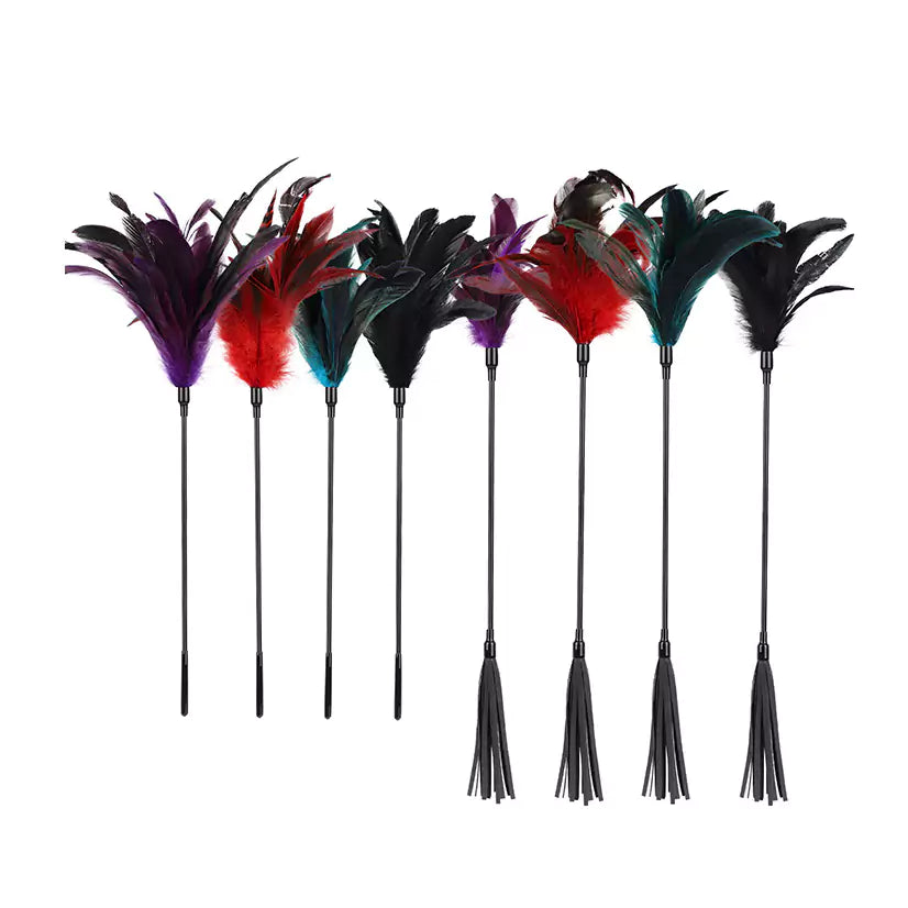 Feather & Tassel Long Wand Collection