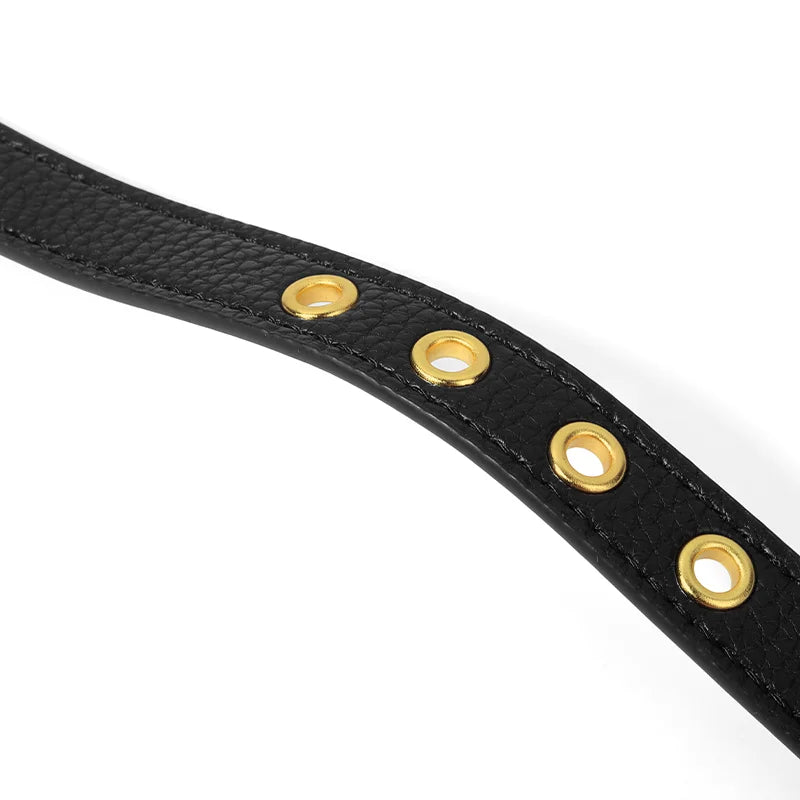 Additional close-up of the strap design and fastening details on the stainless steel O-ring gag