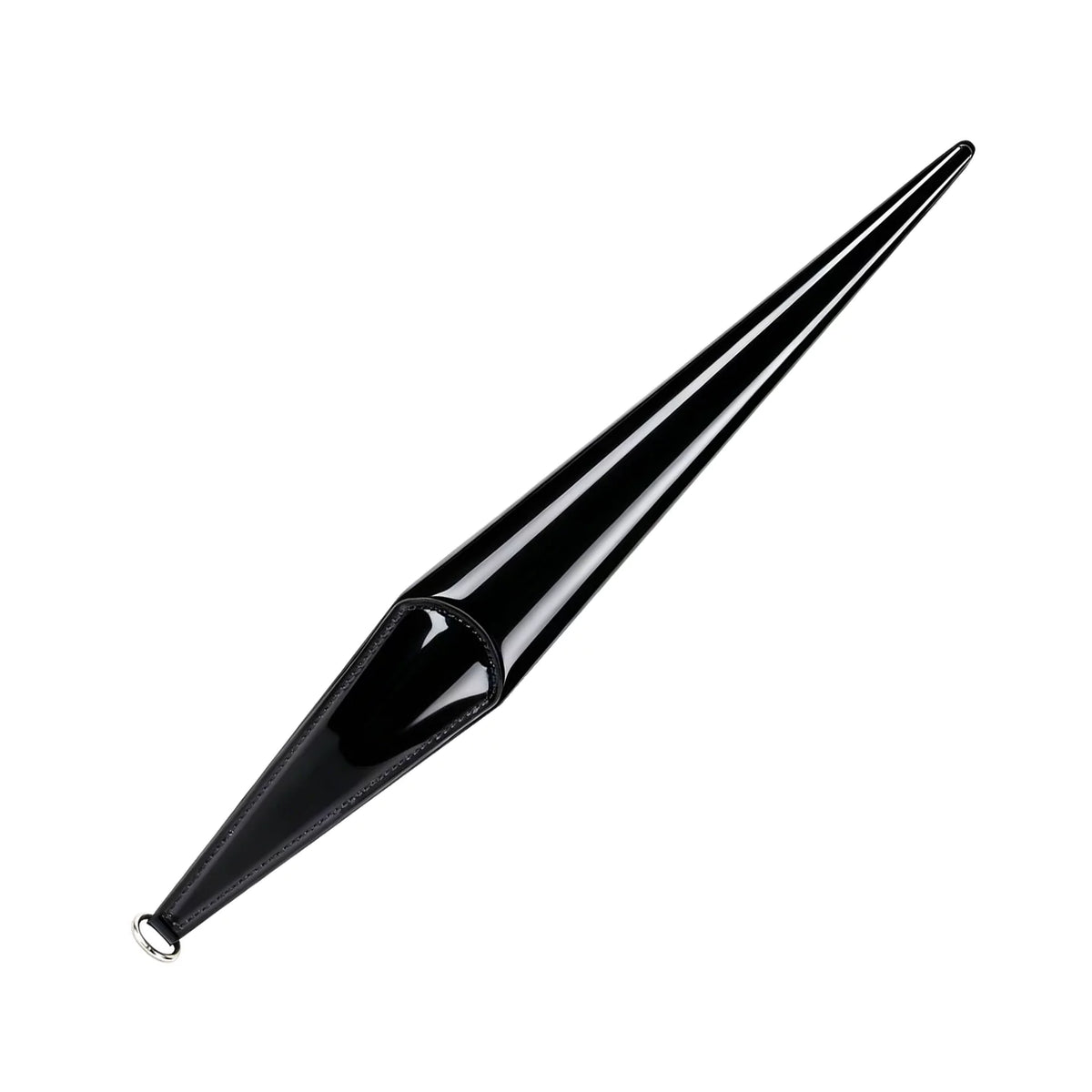 Glossy Black PU Double-Layer Paddle Collection