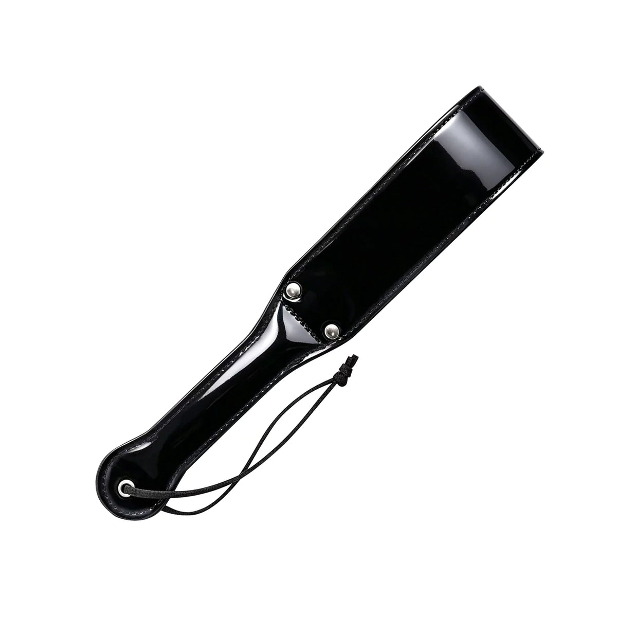 Glossy Black PU Double-Layer Paddle Collection
