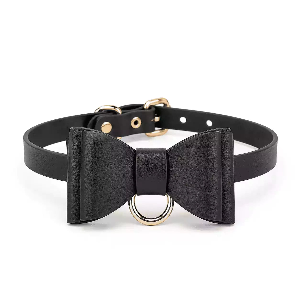 Glänzendes Schleifen-BDSM-Halsband-Set