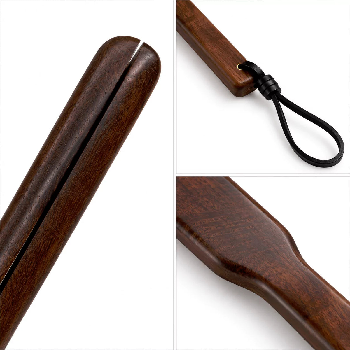 Golden Sandalwood Double-Layer Solid Wood Paddle