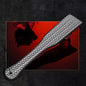 Gray dual-color snake pattern hand spanker paddle full view