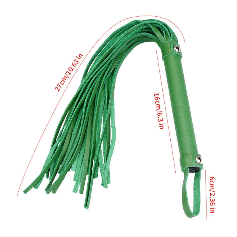 Mini Faux Leather Flogger in Blue or Green