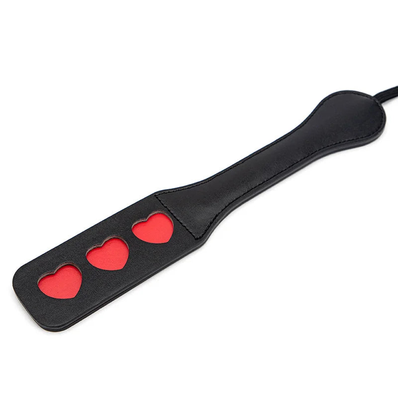 heart cutout beginner BDSM paddle full view