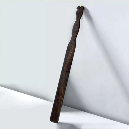 Hook-Head Wooden Discipline Ruler Cane