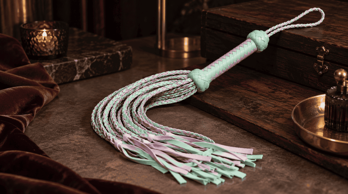 Cat O’ Nine Tails with braided multi-tail construction and compact handle for choosing the right design