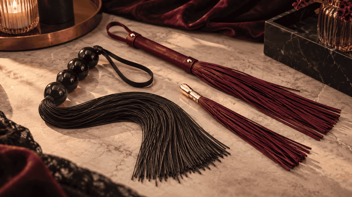 Mini floggers with different fall lengths, sizes and handle designs for choosing the right compact flogger