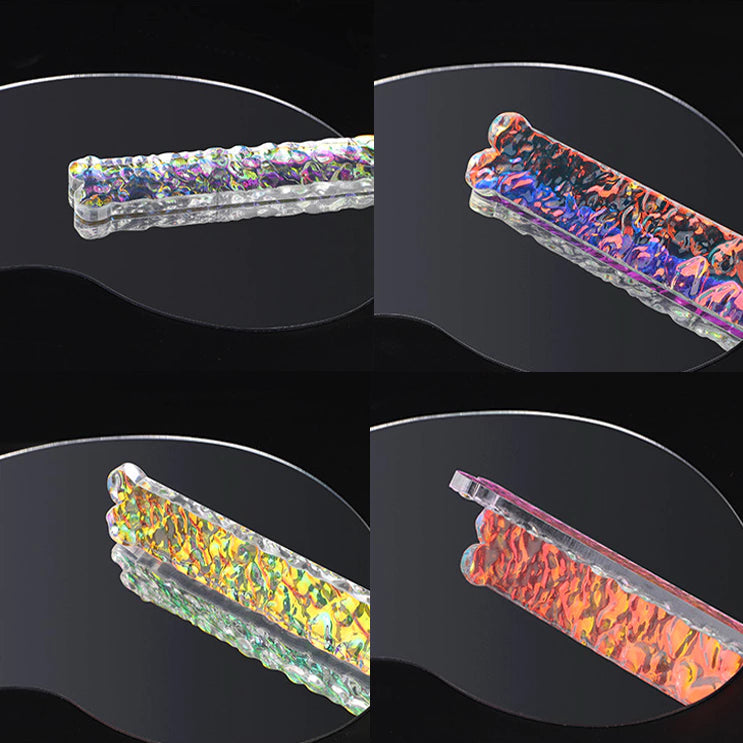Iridescent & Clear Acrylic Paddle Collection