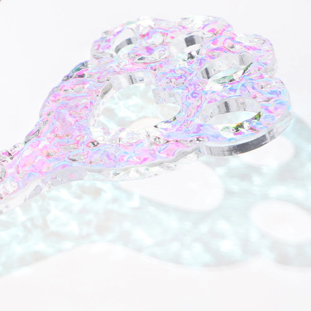 Iridescent & Clear Acrylic Paddle Collection